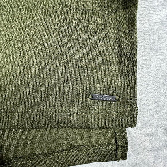 Orvis Knit Shirt Tunic T Shirt Top V Neck Short Sleeve Womens Green Size Small - Picture 9 of 12